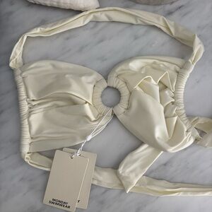 Monday Swimwear Ivory Bronte bikini top